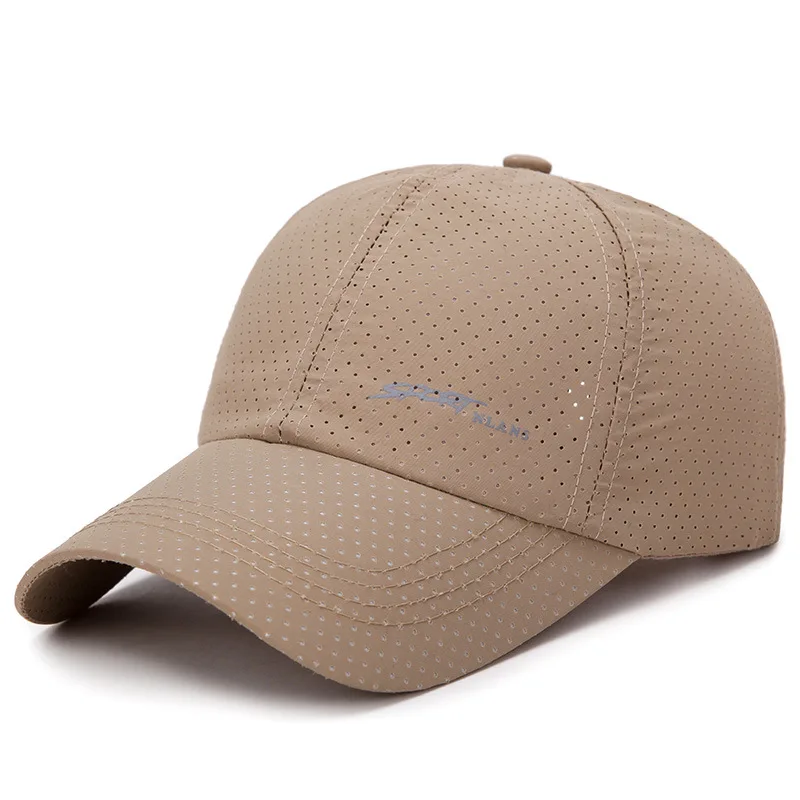 Бейсболка Snapback однотонная быстросохнущая дышащая сетчатая солнцезащитная Кепка