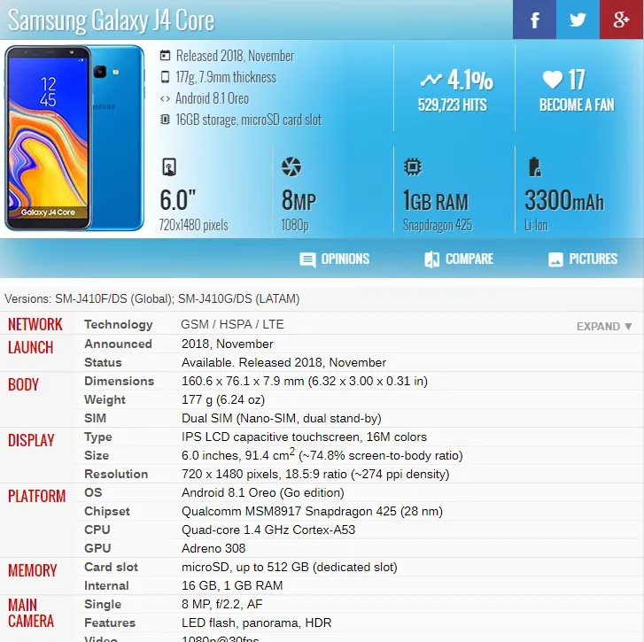 Сменный ЖК дисплей для Samsung J4 Core J410 J410F экран SM J410FN J410G и набор инструментов|Экраны