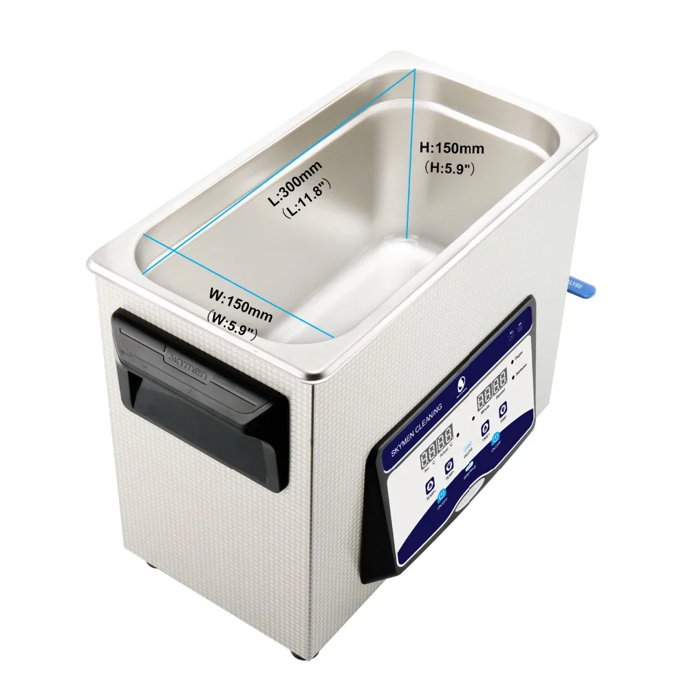 SKYMEN 6.5L 180 Вт Ультразвуковой очиститель с нагревателем таймер ультразвуковая
