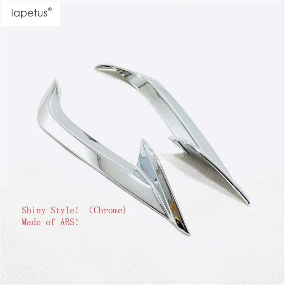 

Lapetus Accessories For Toyota Avalon 2019 - 2021 ABS Chrome Shiny Rear Fog Lights Lamp Eyelid Eyebrow Molding Cover Kit Trim