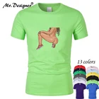 Футболка с коротким рукавом CT02111 для мужчин и женщин, модная тенниска с принтом Голая девушка, брендовая одежда в стиле хип-хоп