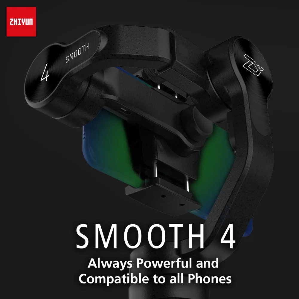 Чжи Юн Zhiyun Smooth 4 Карманный 3 осевой карданный смартфон для телефона Gopro Hero Session экшн