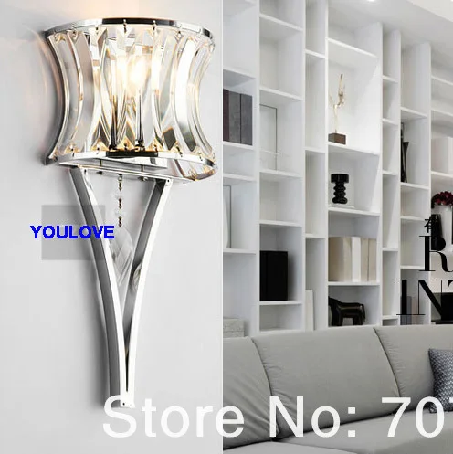 Современные хрустальные Настенные светильники для ледяного огня скандинавский