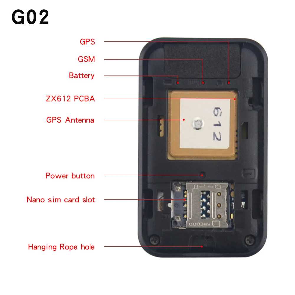 Smart G02 G03 Mini size GPS Tracker for Children Kids Elderly Pets Dog Bike car SOS High Quality tracking locator Remote control |