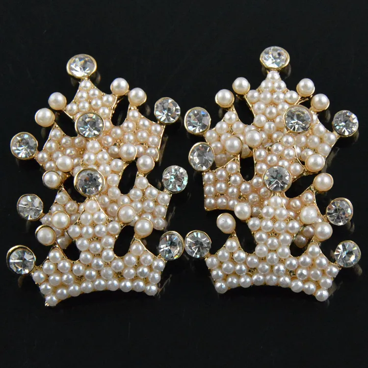 Новое поступление 10 шт./лот жемчужная корона для принцессы сплав стразы