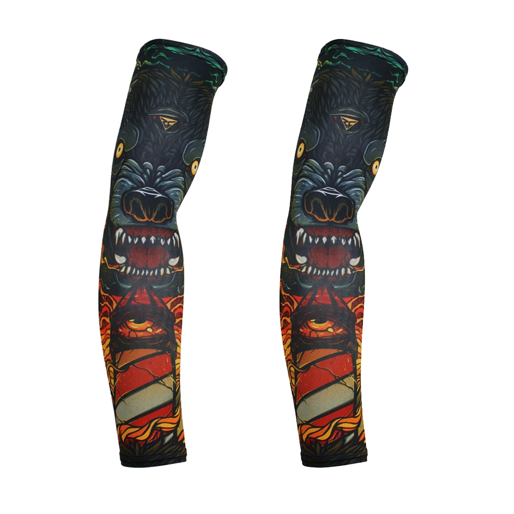 BJMOTO мотоциклетные велосипедные рукава нарукавники с принтом для горного