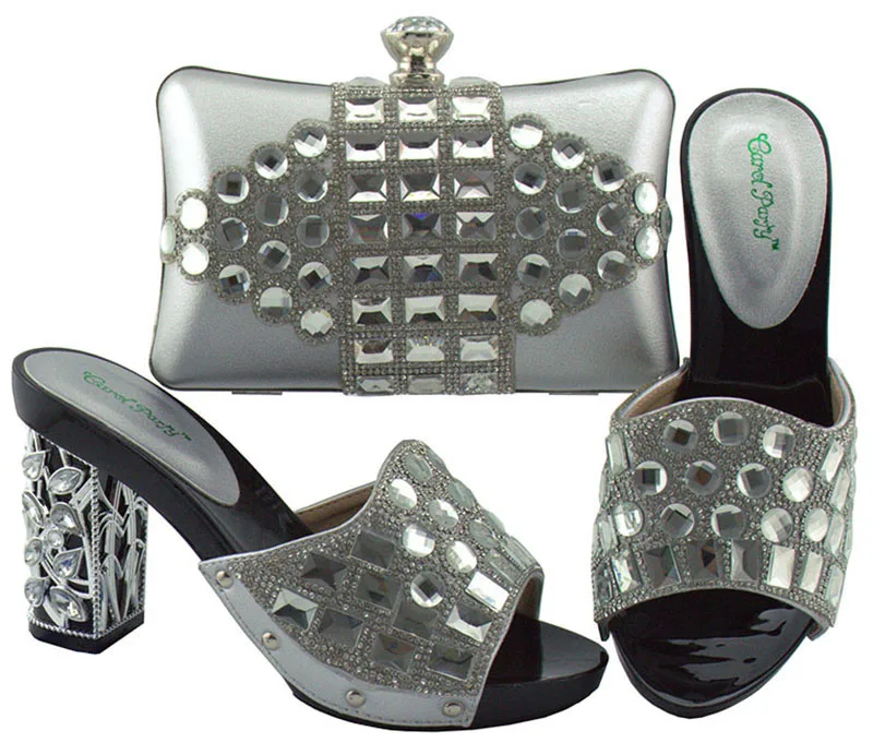 Модный комплект из туфель и сумочки в африканском стиле дизайн вечерние сумочка