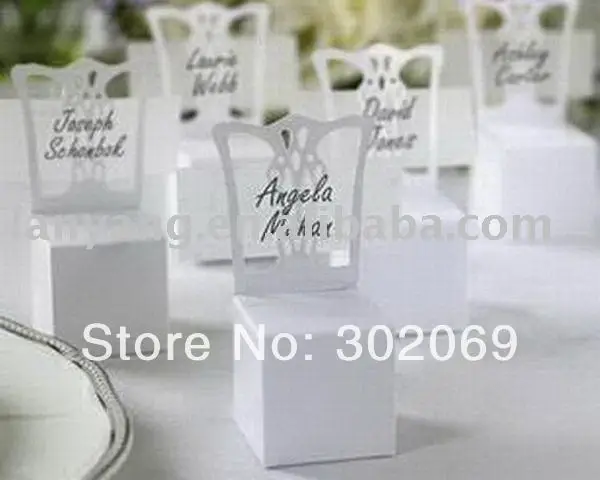 Продвижение белых Стул место держатель для карт и гостинцев лучше всего подходит