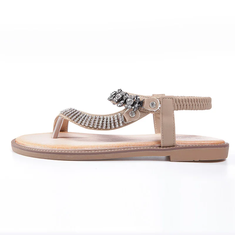 Женские босоножки на плоской подошве с цепочкой|Боссоножки и сандалии| |