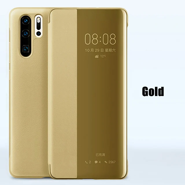 Gold Чехол-раскладушка кожаный чехол для телефона для huawei Коврики 30 Pro P20 P30 Lite P 20 P30pro P30Lite 30Pro P20pro 20pro X 10 P10 плюс Коврики 20Pro - Цвет: Gold