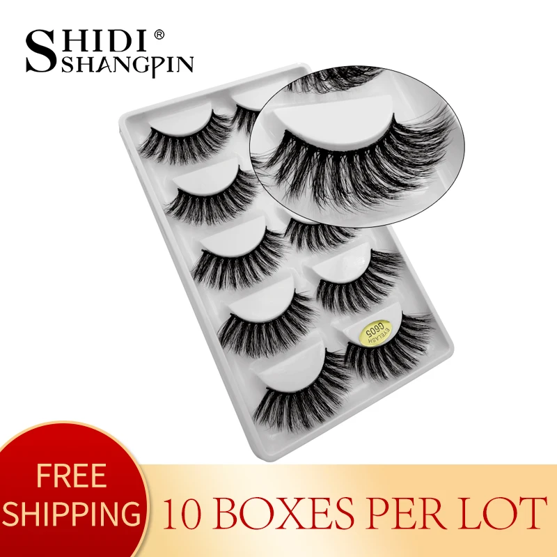 10 коробок оптом накладные ресницы натуральные длинные искусственные норковые