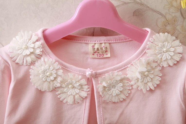 Белые кардиганы для девочек детская одежда с длинными рукавами Сезон весна-осень