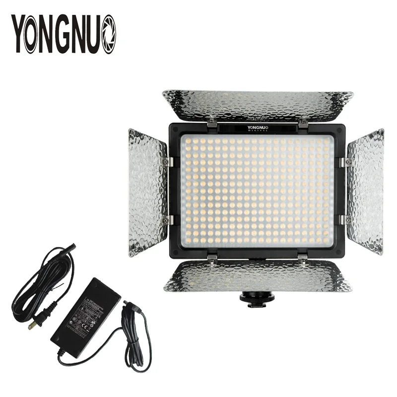 YONGNUO YN-300 YN300 III Регулируемая цветная лампа+ профессиональный светодиодный светильник с пультом дистанционного управления+ AC DC адаптер питания для Canon Nikon