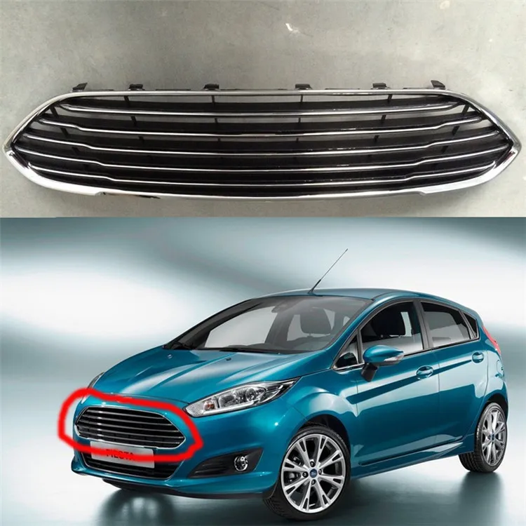 Высокое качество ABS Передние решетки верхняя решетка для Ford Fiesta 2013- аксессуары
