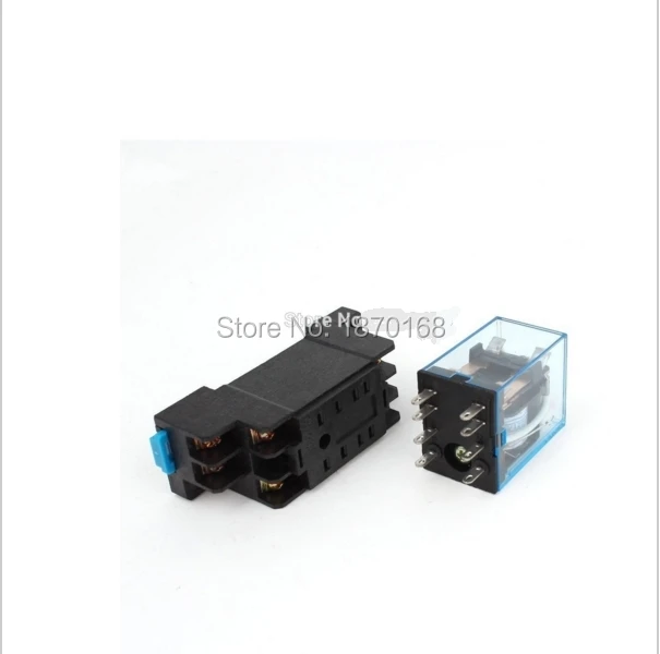 Стандартное реле спирали переменного тока 12 В DPDT 8 Pin 5A 240VAC/28VDC w Socket Base by friend |