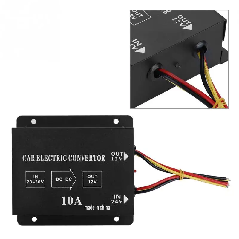 Преобразователь напряжения для автомобиля грузовика 24 В постоянного тока в 12