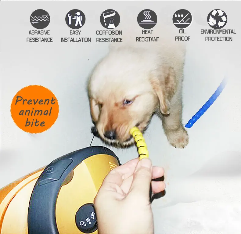 Провод анти-укуса линии трубки pet укуса линии питания шнур анти кошка собака кролик укуса обмотки линии управления устройства защитный шланг