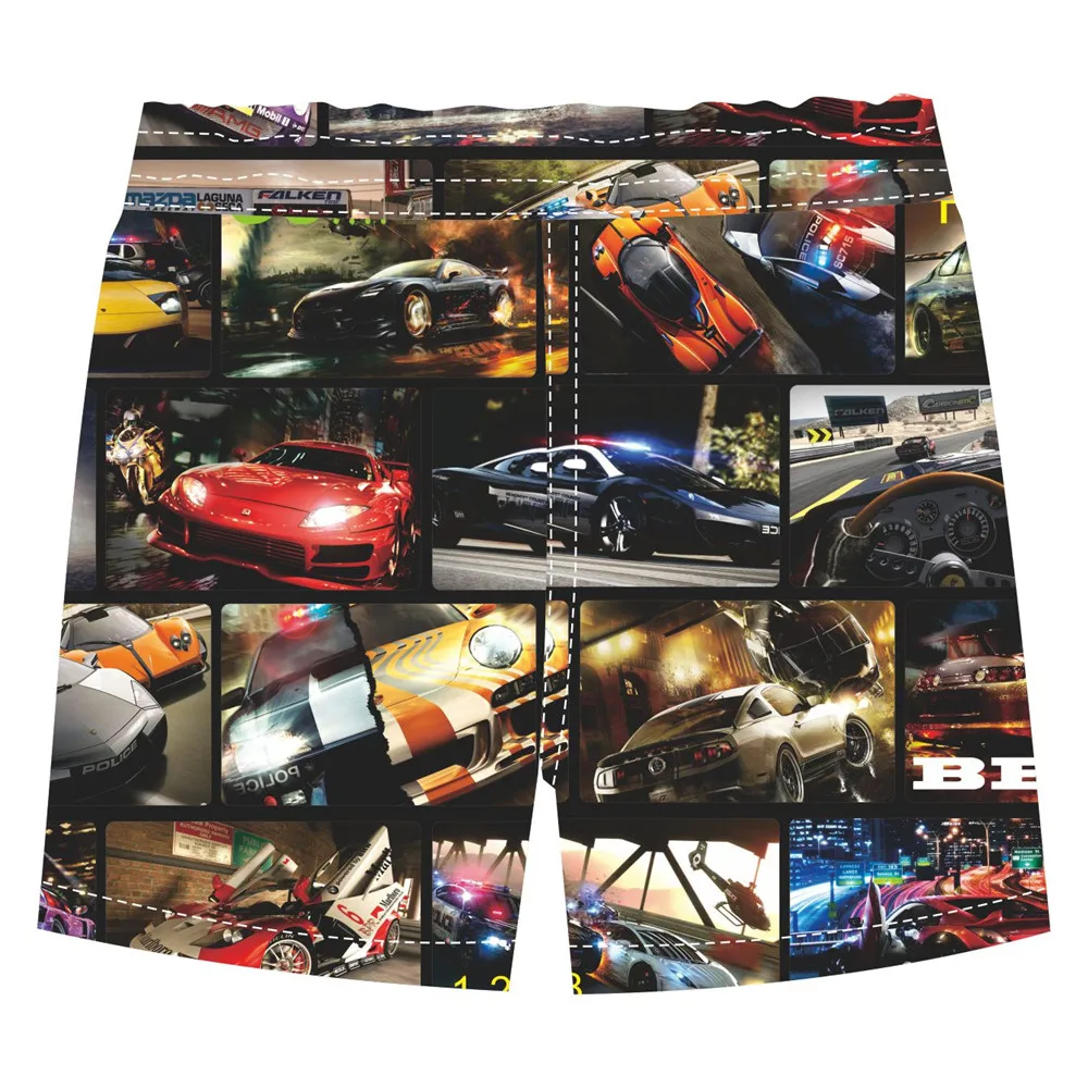 Детские спортивные шорты для мальчиков с рисунком Красивые свободные принтом