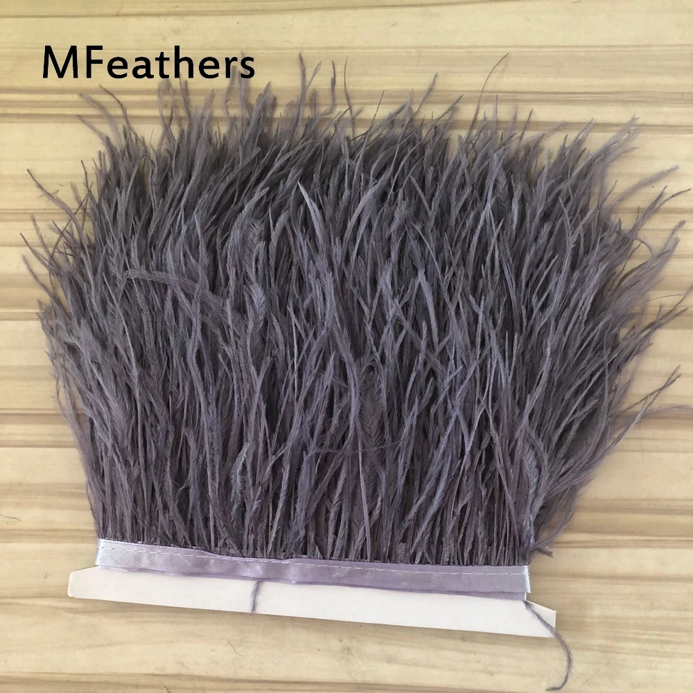 Mfeather набор из 5 метров 10 глубоко-серые окрашенные фототриммы Высота 8-10 см 10-15