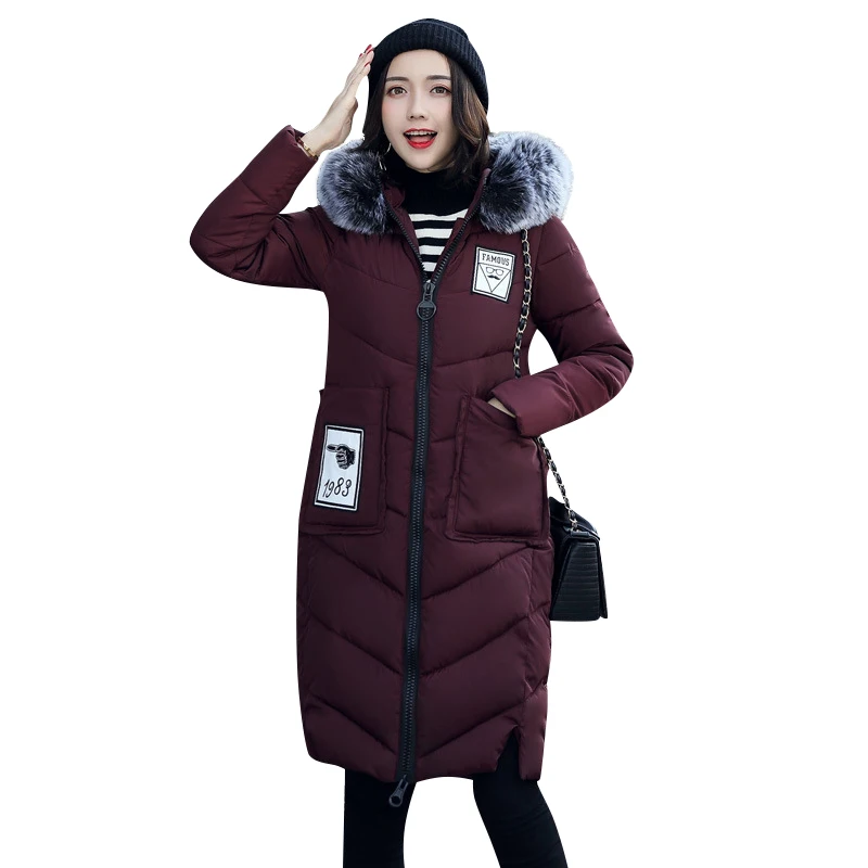 Новинка 2017 года с капюшоном зимняя куртка для Для женщин толстые теплые overwear