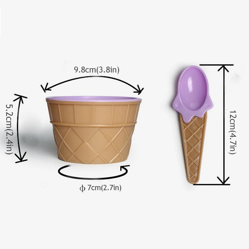 Милая миска для мороженого карамельного цвета милая льда сделай сам товары