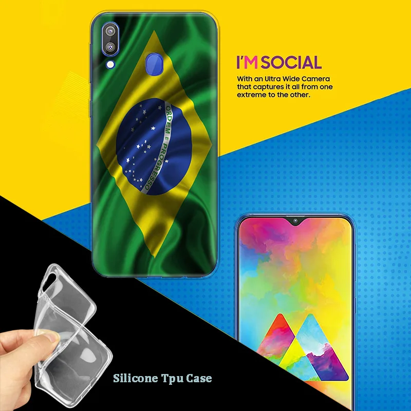 Чехол для samsung Galaxy S10 S10e S10 5G Plus M10 M20 M30 A10 A20 A30 A40 A50 A70 Бразилия Бразилиа национальные флаги крышка