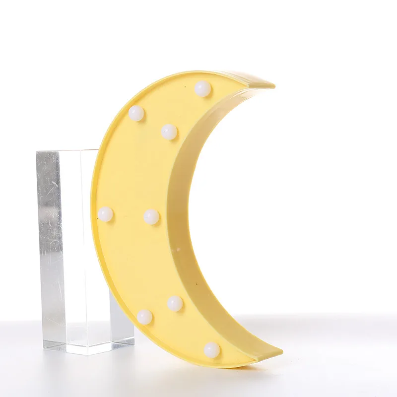 Декоративный светодиодный знак полумесяц знаковое 4 вида цветов доступные