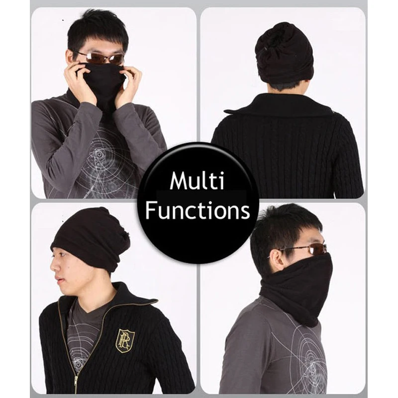 3 в 1 Многофункциональный шарф унисекс для мужчин и женщин флисовый теплый снуд