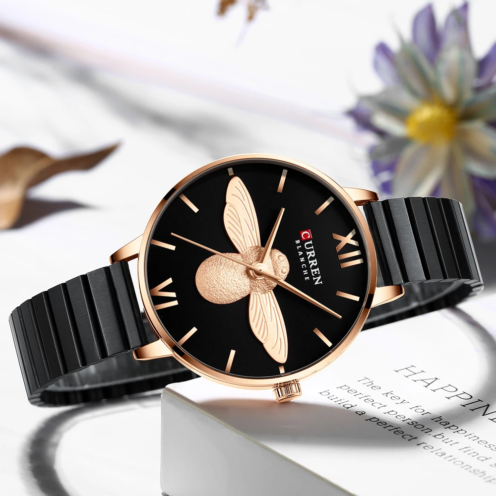 CURREN женские часы лучший бренд класса люкс из нержавеющей стали ремешок наручные