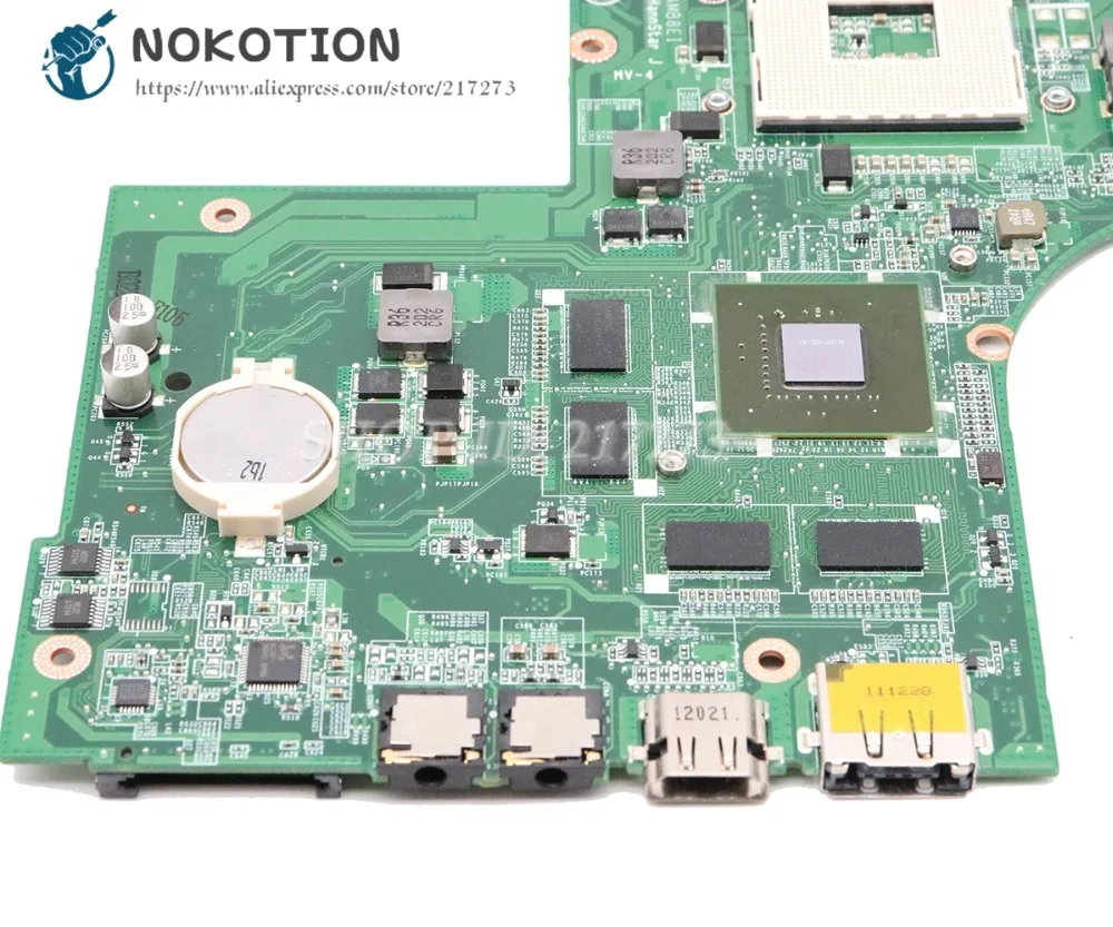 NOKOTION материнская плата для ноутбука Dell Inspiron 17R N7110 Материнская плата ноутбука DAV03AMB8E0 CN-037F3F 037F3F 37F3F HM67 DDR3 GT525M 1 Гб