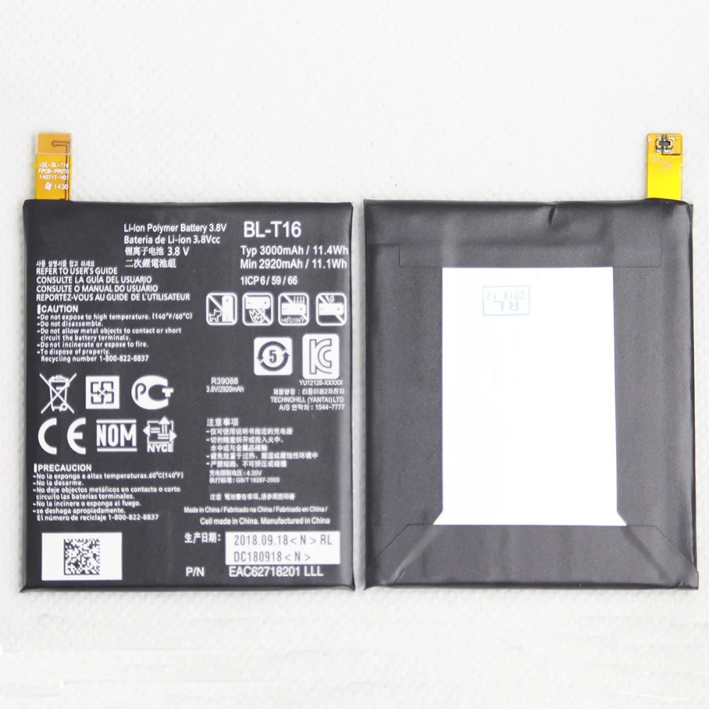 10 шт./лот внутренняя сменная батарея для телефона BL T16 LG G Flex 2 H950 H955 H959 LS996 US995 3000mah