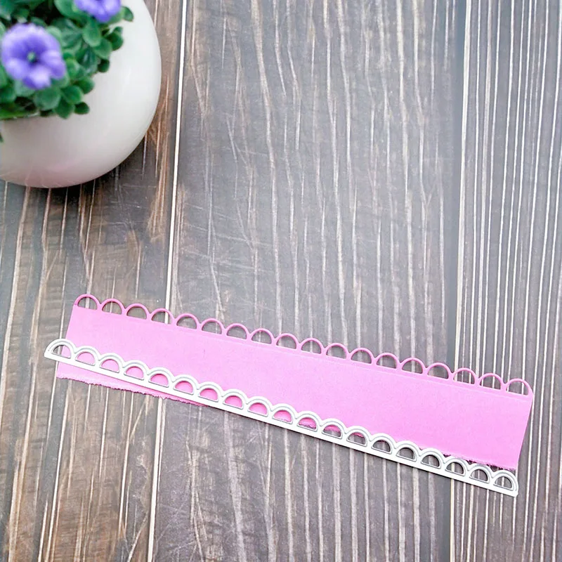 8 дюймов кружева зубчатой каймы металла резки штампы нож формы записная книжка