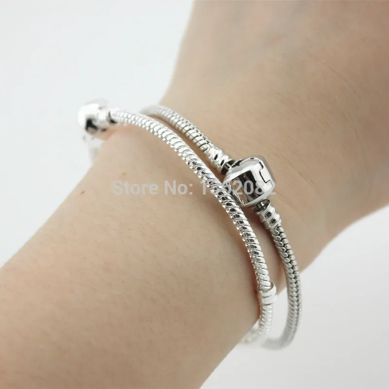 Оптовая продажа 12 шт. браслет змея цепочка с цилиндрической застежкой