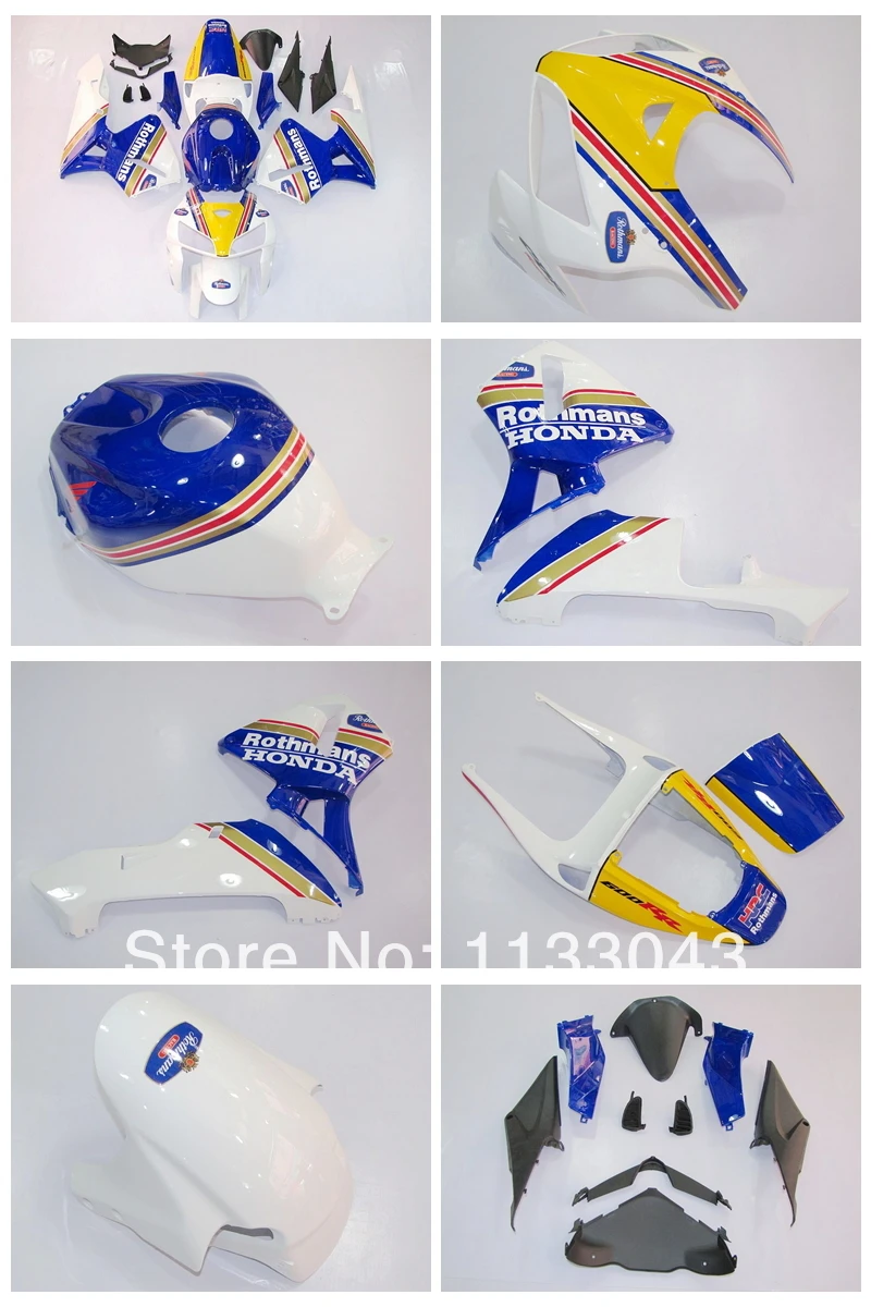 

100%Fit pre_drilled bodywork for CBR600 HONDA CBR600RR 05 06 F5 CBR 600 RR 2005 2006 Blue white injection fairings part #22Y7T