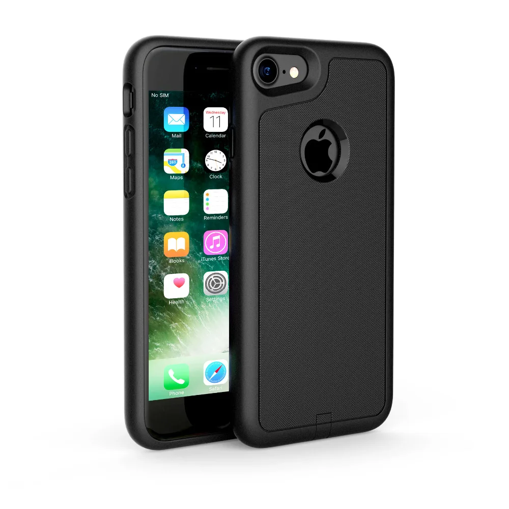 2017 Беспроводной приемник крышка для iPhone 7 случае ПК ABS мягких материалов на край