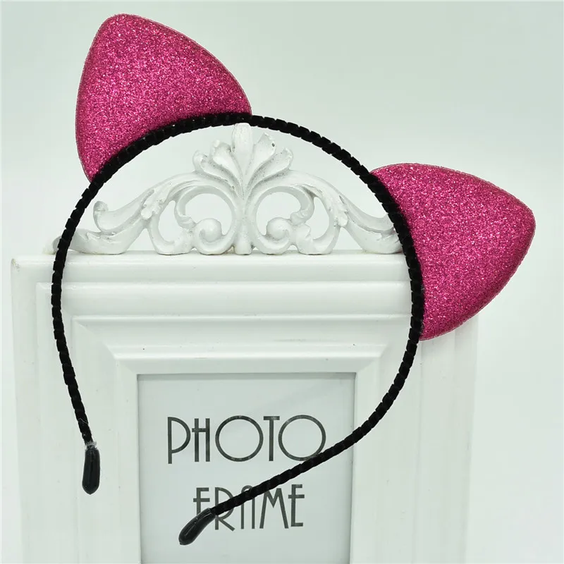 New cat ears girl headband scrub cute kid headdress for girls gift hair accessories | Детская одежда и обувь