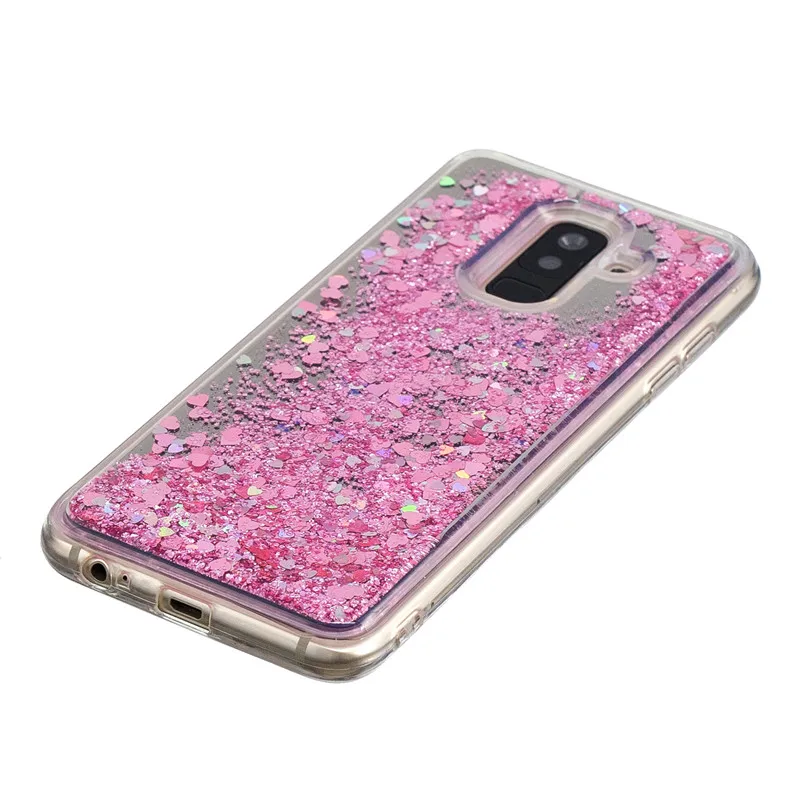 For Samsung A6 2018 Case Galaxy A6Plus Liquid Glitter Silicone Transparent Phone Cases Plus |