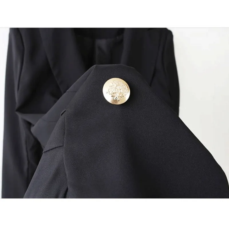 

Women's Blazer And Jacket 2019 Fashion Formal Office Lady Long Suit Female Double-Breasted Outerwear Trench Coats Plus Size 1047