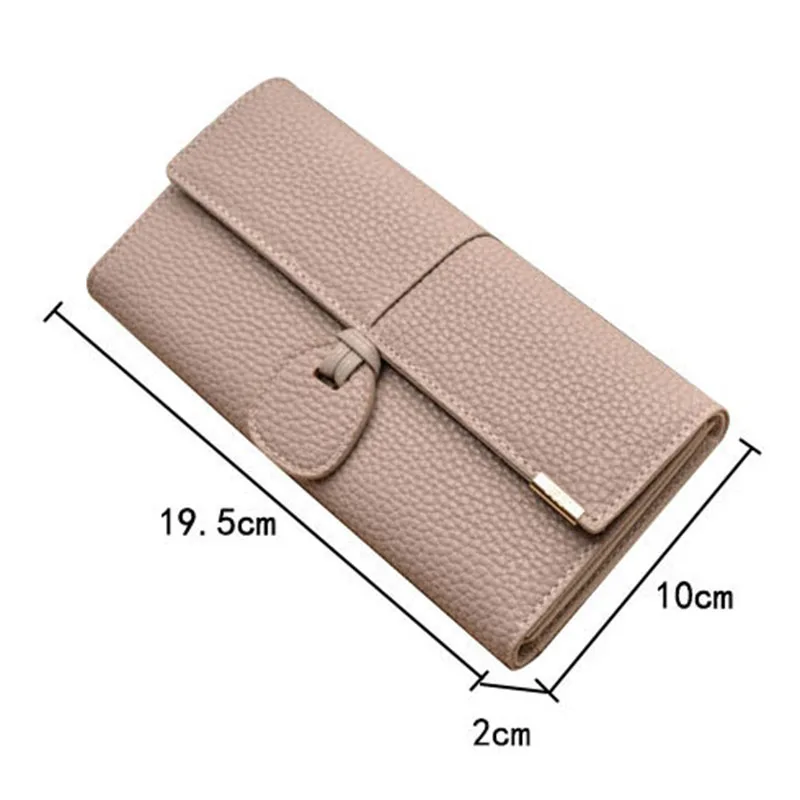 New Fashion Women Wallets PU Leather Wallet Women's Long Design Purse Two Fold More Color Clutch Sac -35 | Багаж и сумки