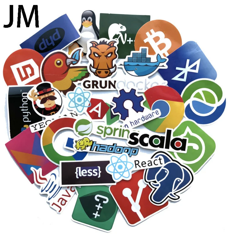 50 шт. Программирование язык приложение интернет Java JS phr Html облако Docker Биткойн