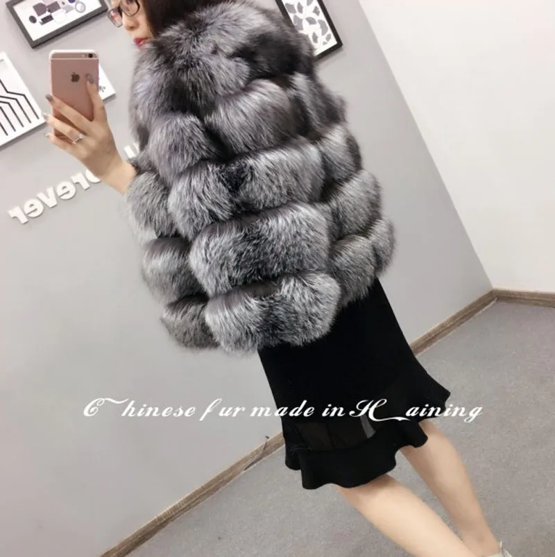 Осенне-зимнее Пальто утепленное пальто с искусственным мехом silver fox цвет лиса меховая куртка повседневная Женская одежда