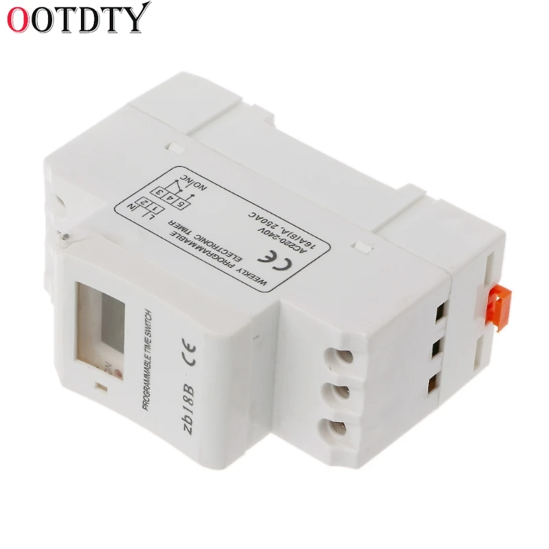 Электронный программируемый цифровой таймер OOTDTY с микрокомпьютером на неделю