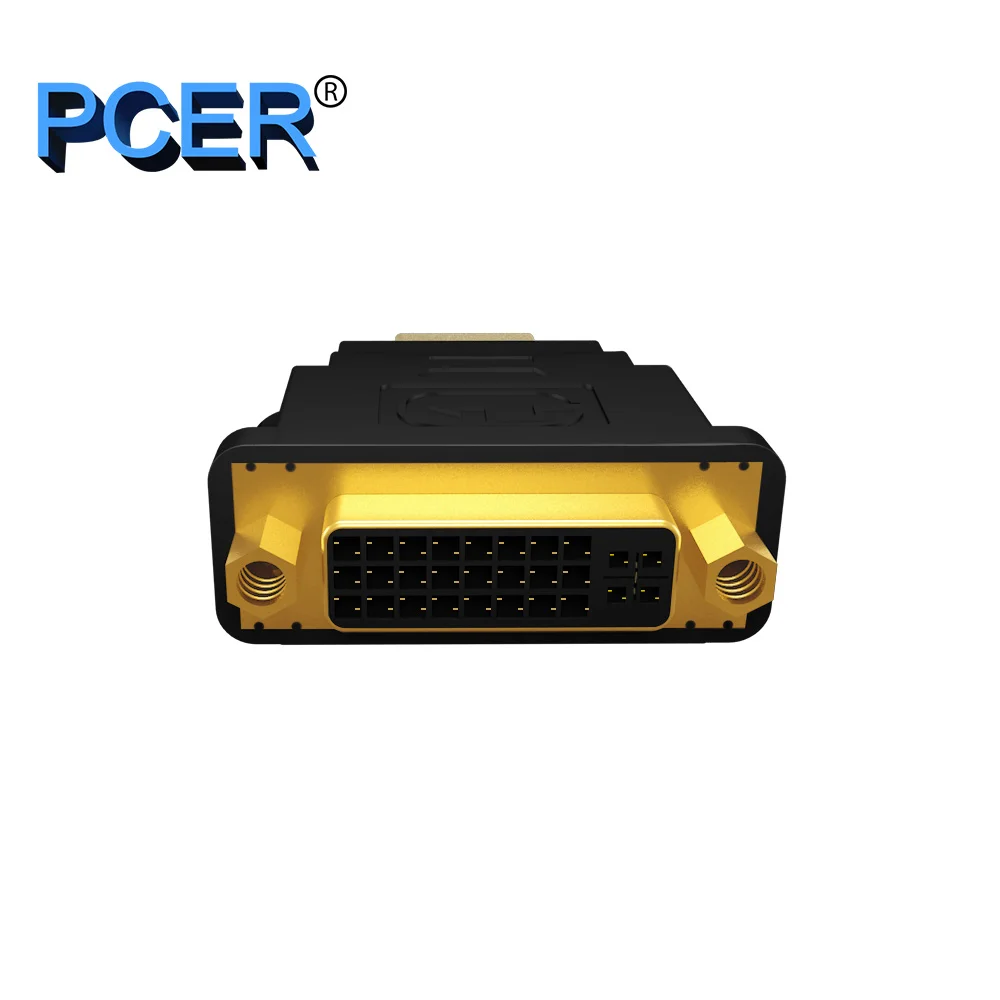 Переходник PCER с гнездом DVI на HDMI папа 1920*1080P поддержка компьютерного дисплея