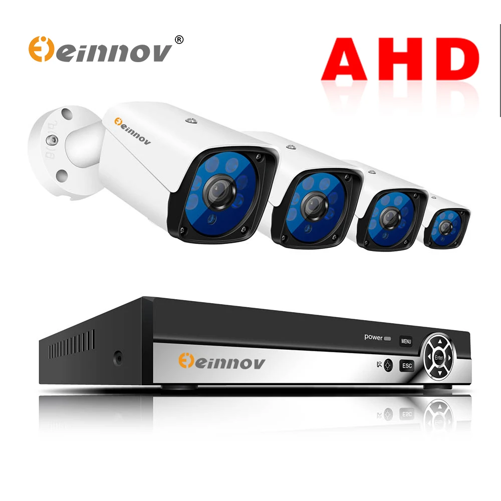Einnov 2MP комплект наружного видеонаблюдения 8CH порт CCTV камеры безопасности системы