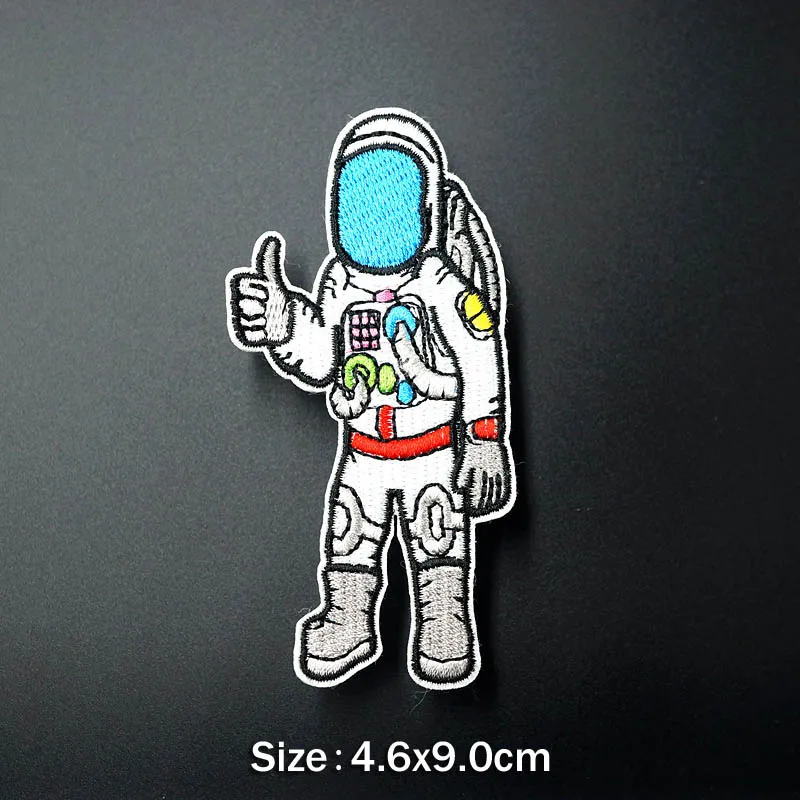 H CStarry Sky Planet Rocket Earth DIY железная нашивка вышитая аппликация швейная одежда наклейки одежда аксессуары - Цвет: H