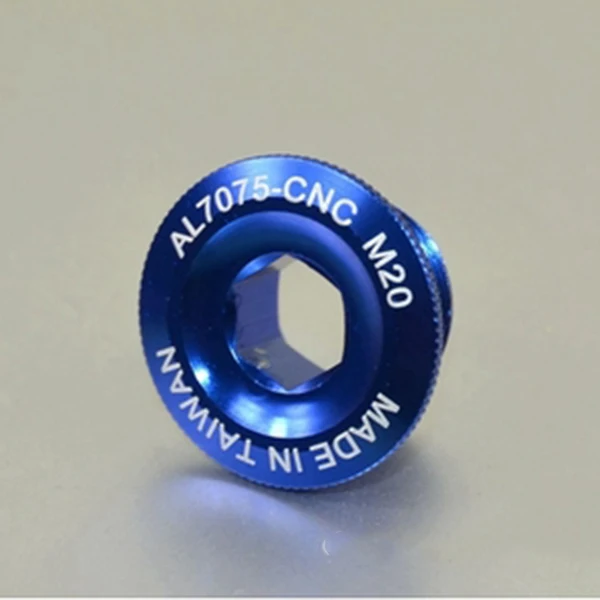 M20 blue Silverock 7075 Нижний Кронштейн BB крышка чашки болт рукоятки M12 M15 M18 M20 дорожный MTB велосипед передняя Звездочка шатун крепежный болт - Цвет: M20 blue