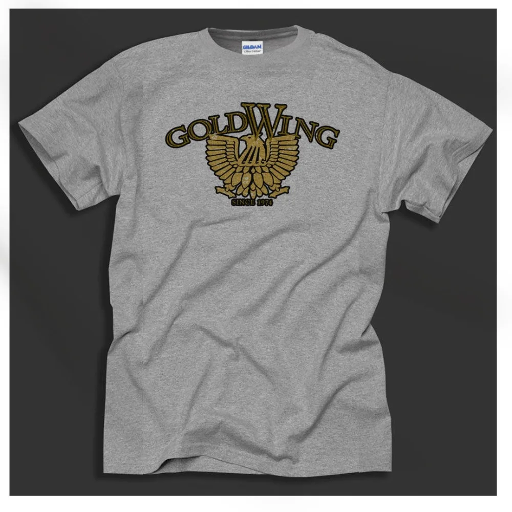 

Goldwing Hon Classic Biker Touring Motorcycle Grey 2019 New Arrival T Shirt Casual Men Clothing Nerd T Shirts