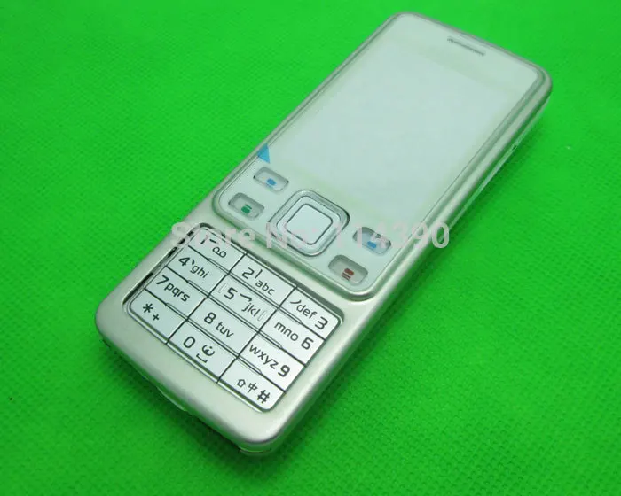 Металл Classia Крышка корпуса корпус клавиатуры для Nokia 6300 черный серебристый цвет