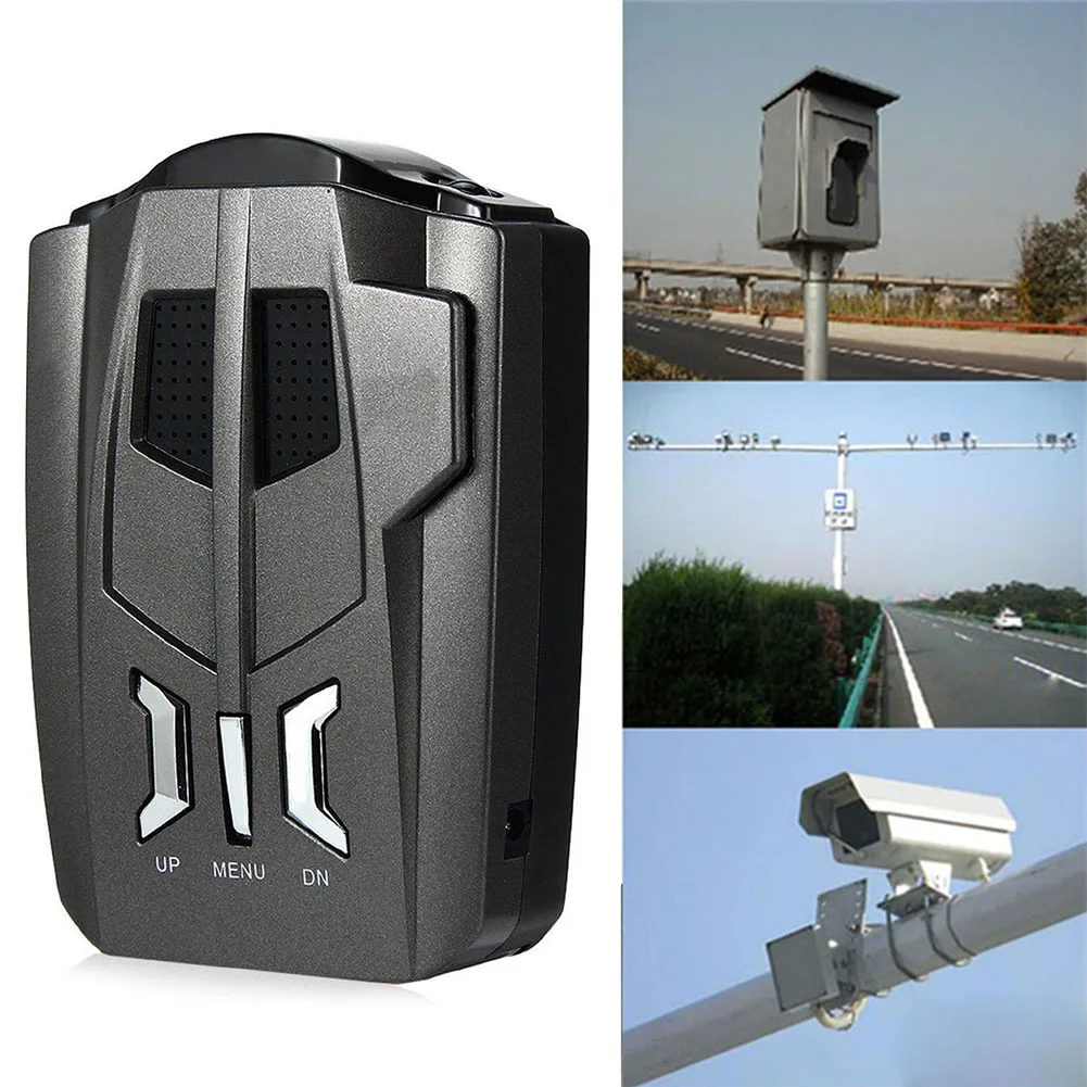 Автомобильный голосовое оповещение светодиодный Дисплей черный Антирадары