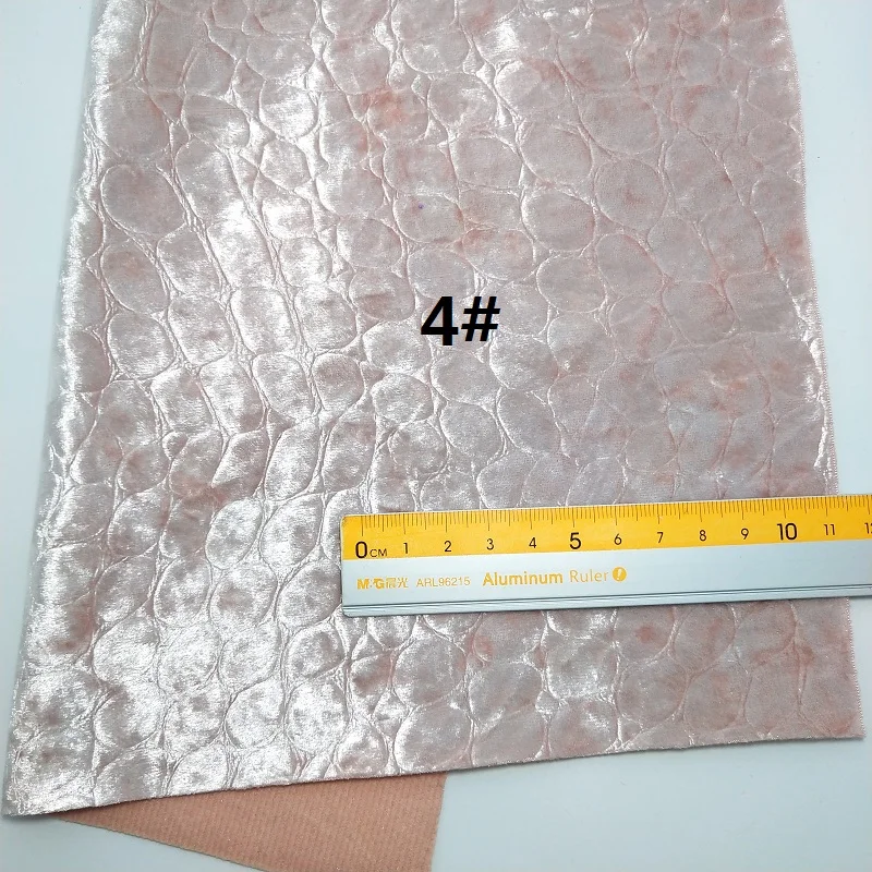 1 шт. 21X29 см тисненая зерно Кроко бархатная искусственная кожа ткань для луков кожа для изготовления бантов и других аксессуаров 3S37C